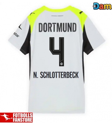 Borussia Dortmund Nico Schlotterbeck #4 Bortatröja Dam 2025-26 Kortärmad